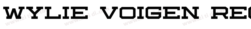 Wylie Voigen Regular字体转换